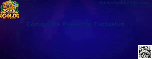 Interface ilustrativa sobre a validação do Código De Presente Exclusivo no Book of Gold